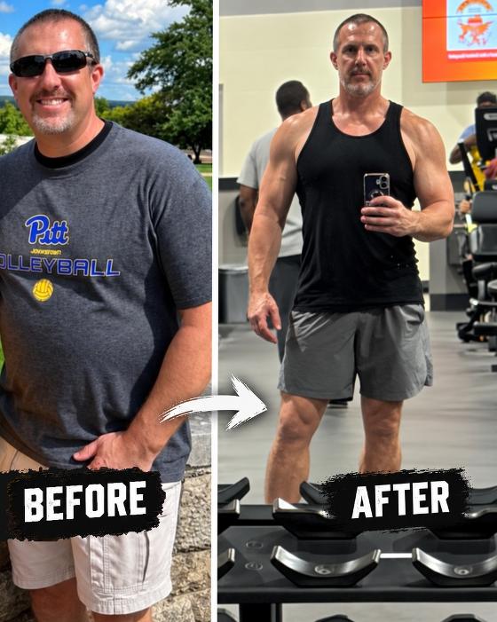Tim Kugler before and after DRVN, age 49 to 50